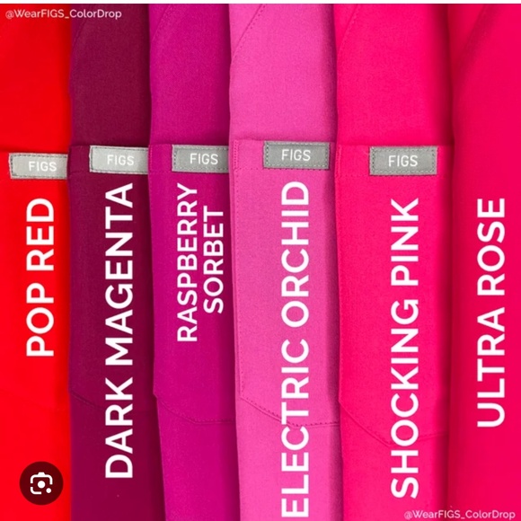 Figs SHOCKING PINK Catarina scrub top, RARE COLOR, size Small - Picture 5 of 5